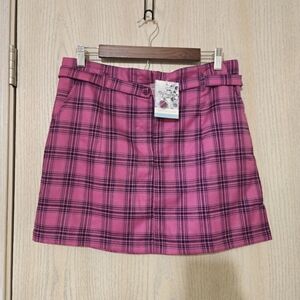 TCEC Tartan Pink skirt. Waist 16.1"NWT.